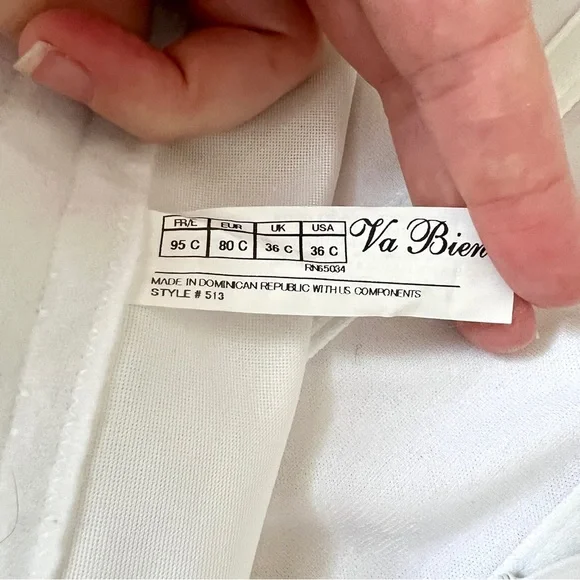 Va Bien 36 C Strapless Bridal Corset Multi Hook Customizable Shaping Long Torso - Picture 14 of 15